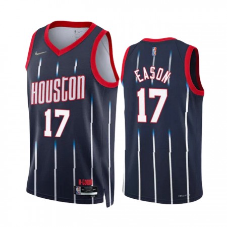 Houston Rockets Tari Eason 17 Nike 2022-23 City Edition Navy Miesten Pelipaidat Swingman